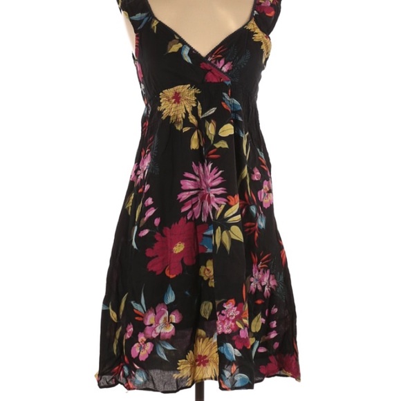 Speed Control | Black Floral LBD Large 100% Cotton - Picture 4 of 7